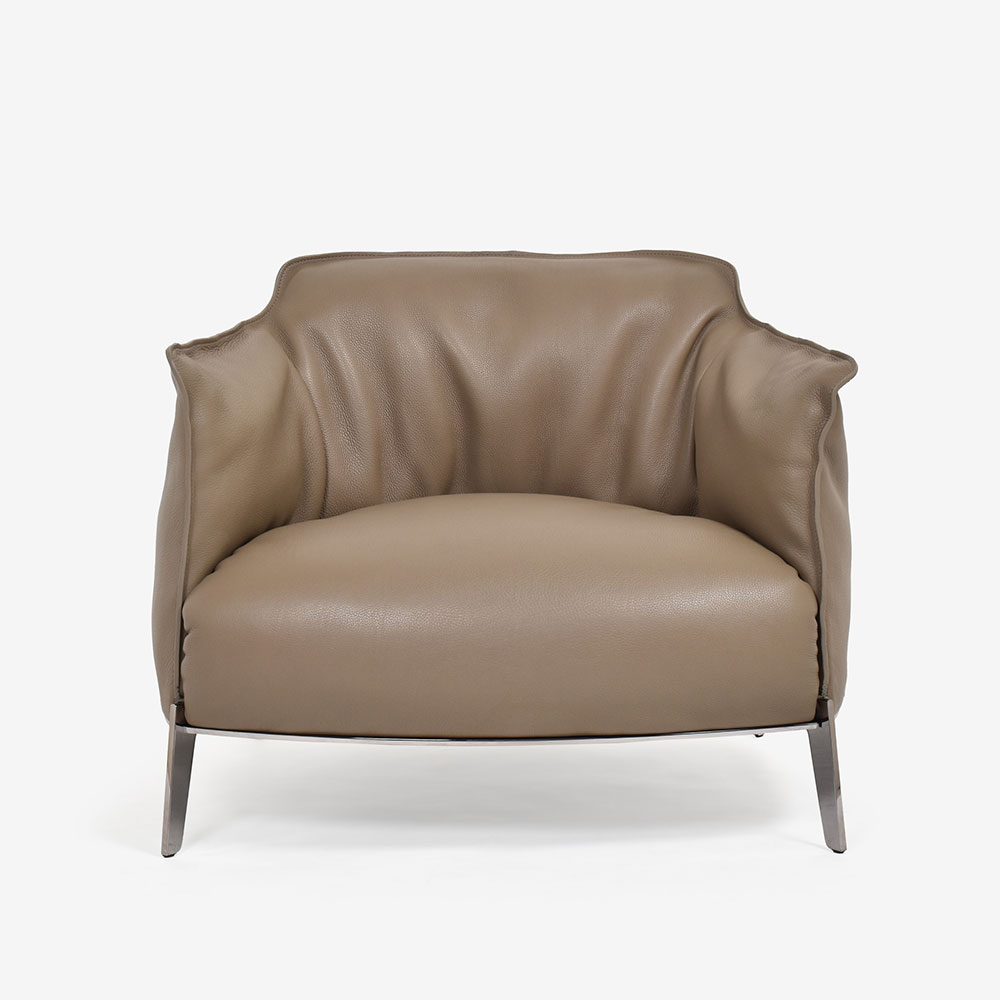 PoltronaFrau（ポルトローナ・フラウ）アームチェア「アーチボルドグランコンフォート」革オリーチェ色 #Orice【お手入れキットの特典付き】