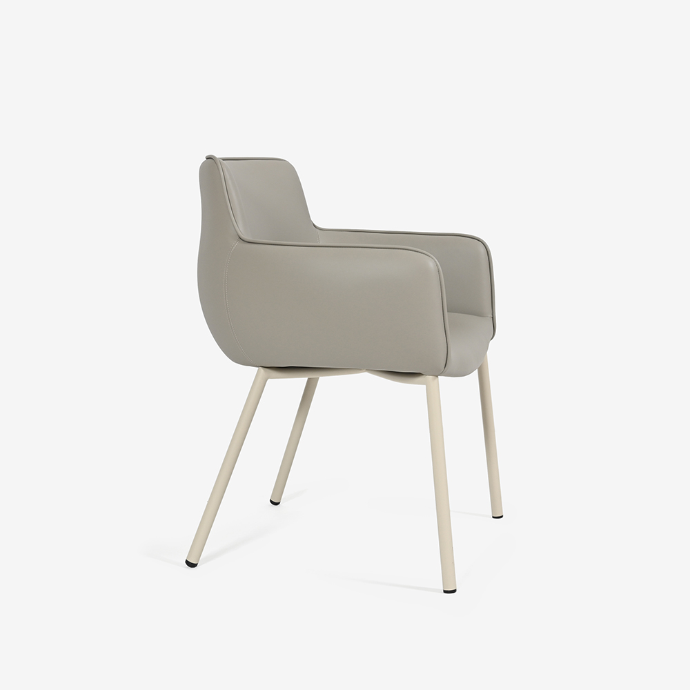 ダイニングセット テーブル「グレイス」セラミック天板 アイボリー色 全2サイズ+チェア「デリス」4脚セット 全2色