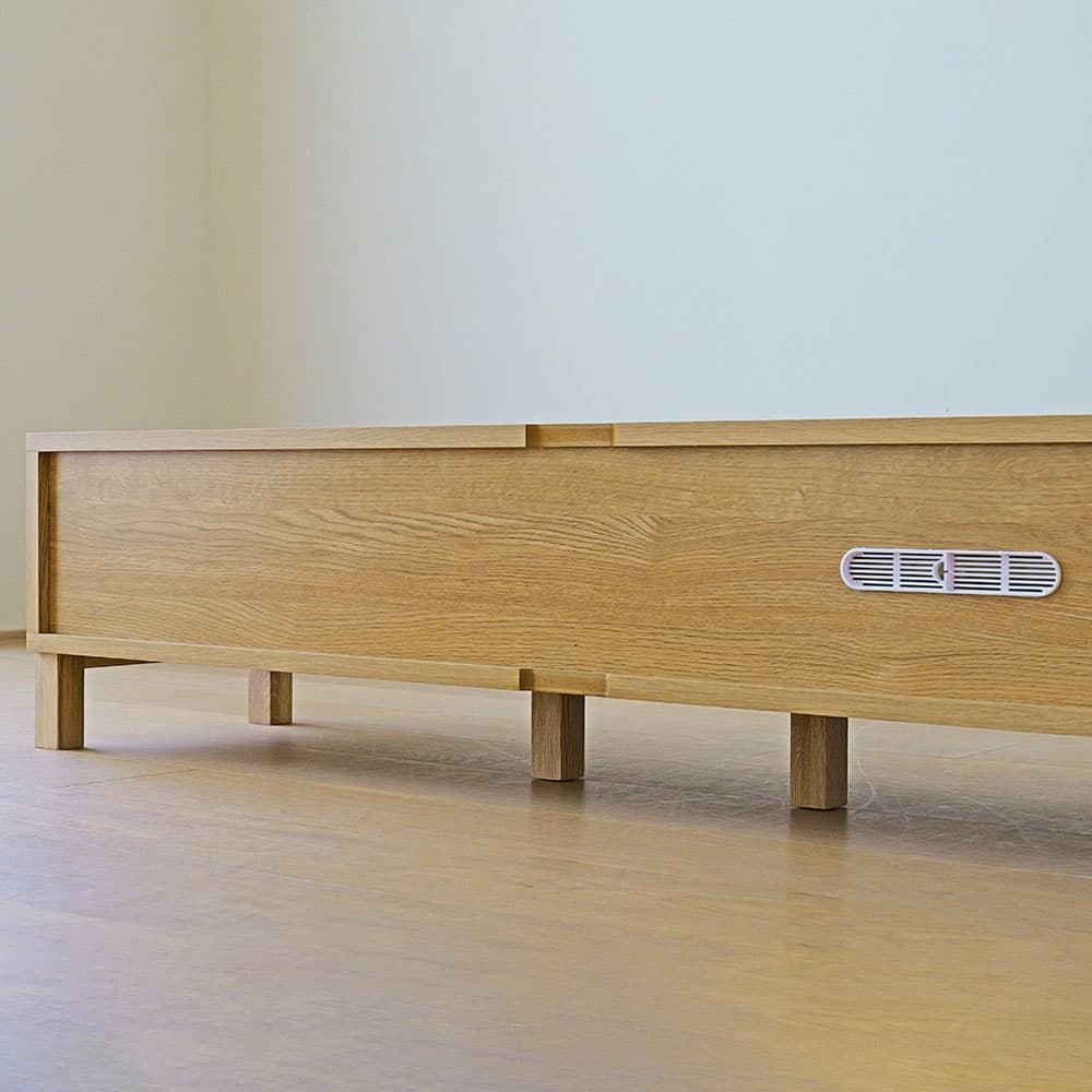 テレビボード「レッチェ」ホワイトオーク材 扉突板タイプ 全2サイズ