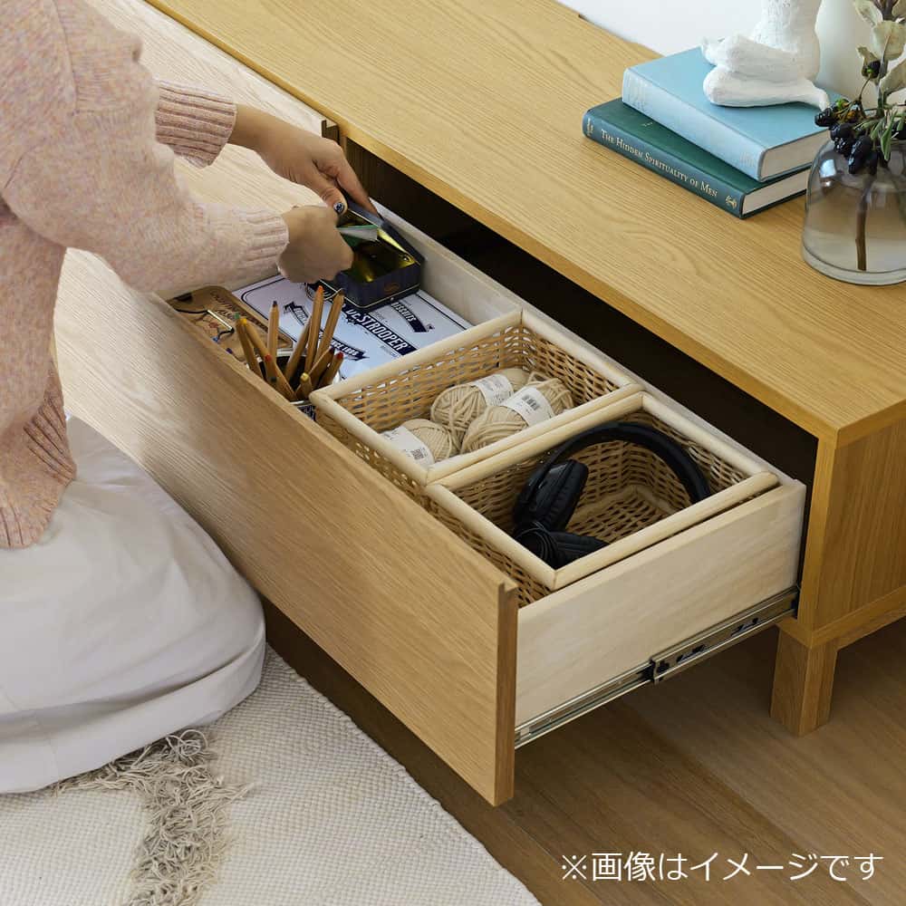 テレビボード「レッチェ」ホワイトオーク材 扉突板タイプ 全2サイズ