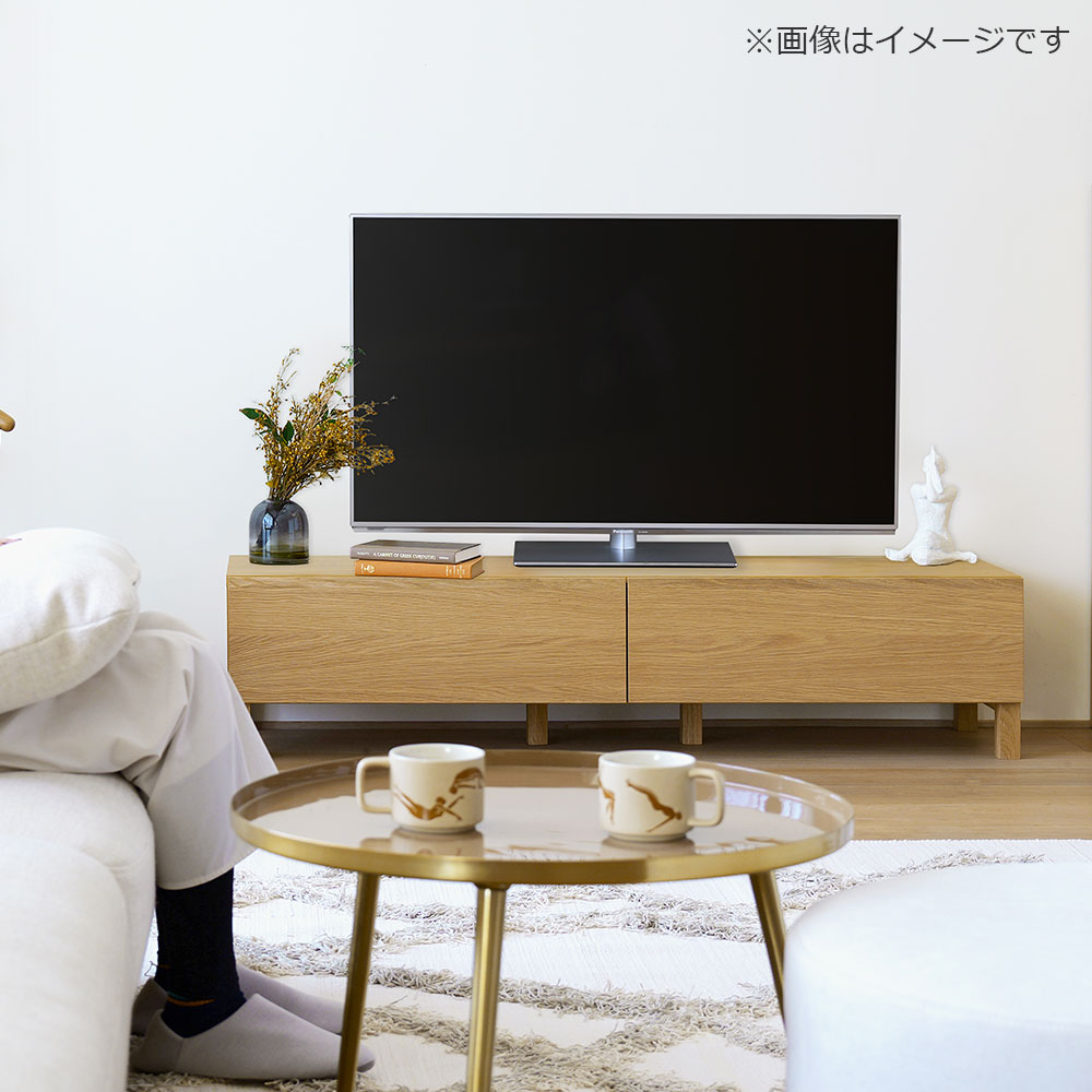 テレビボード「レッチェ」ホワイトオーク材 扉突板タイプ 全2サイズ