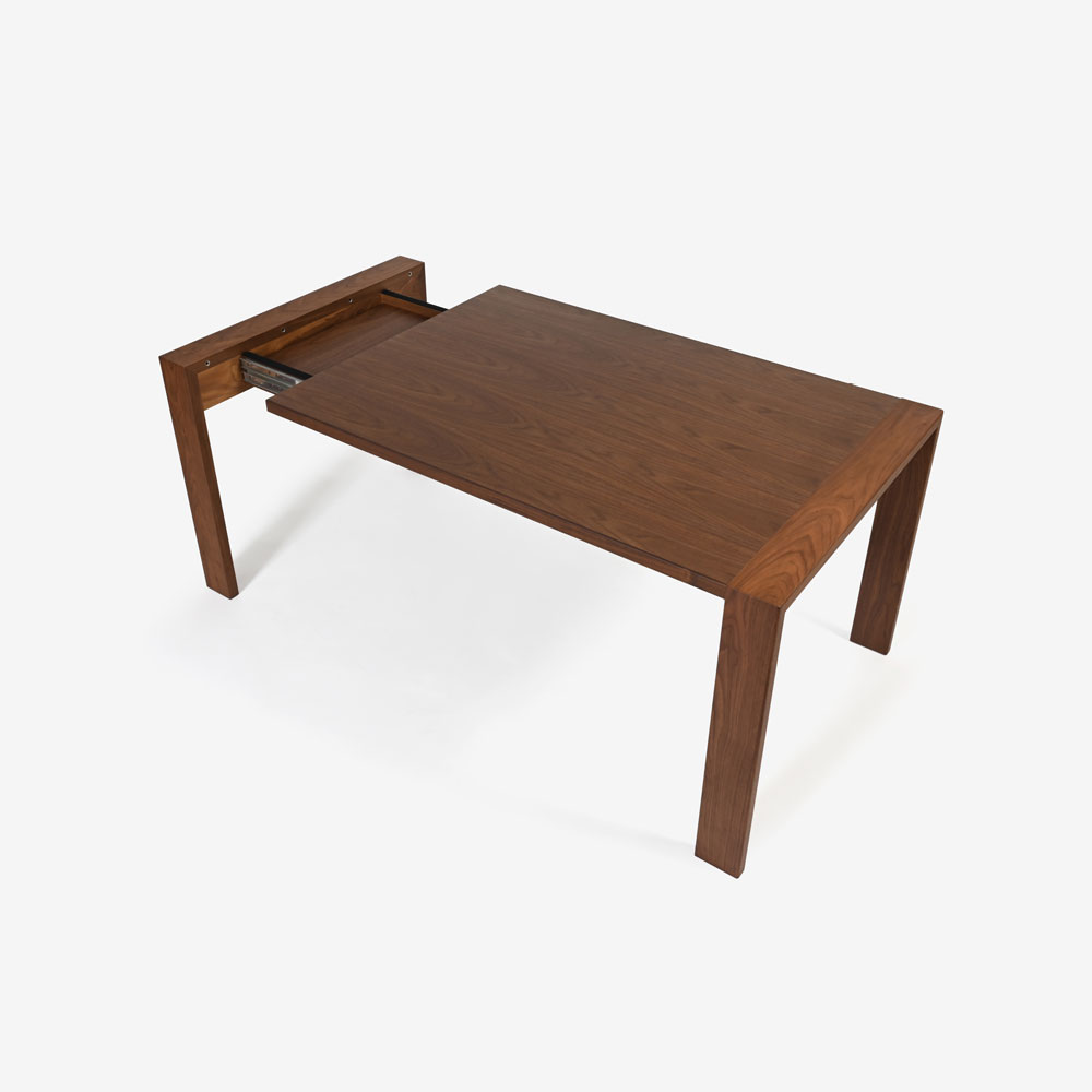 伸長式ダイニングテーブル「ST-BW2228」幅135-180cm ウォールナット材【受注生産品】