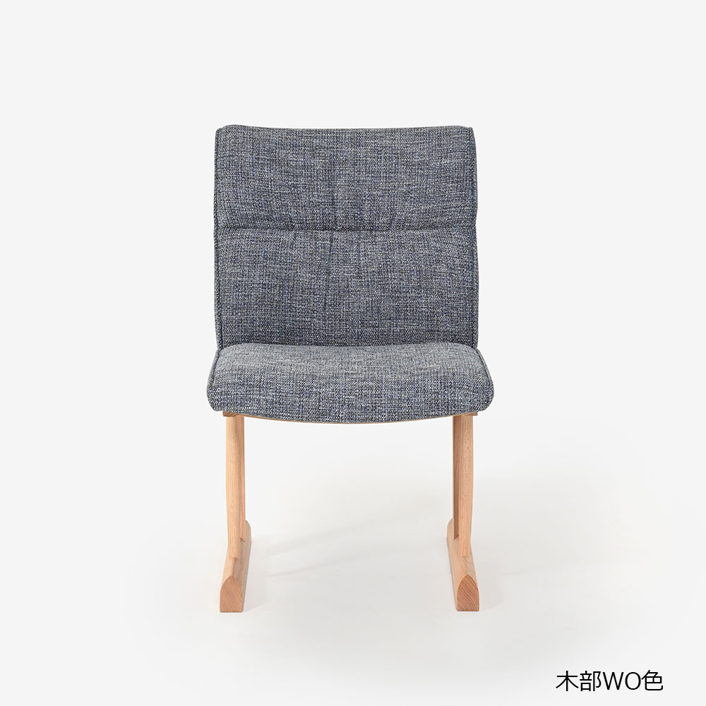 飛騨産業 チェア「KAYA3 -カヤ3- LF220R」レッドオーク材 WO色 布＃CブルームBU【受注生産品】