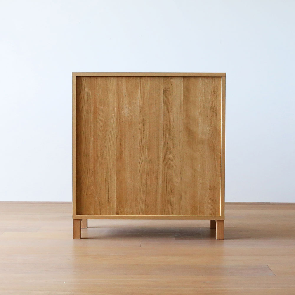 リビングチェスト「レッチェ」幅80cm ホワイトオーク材