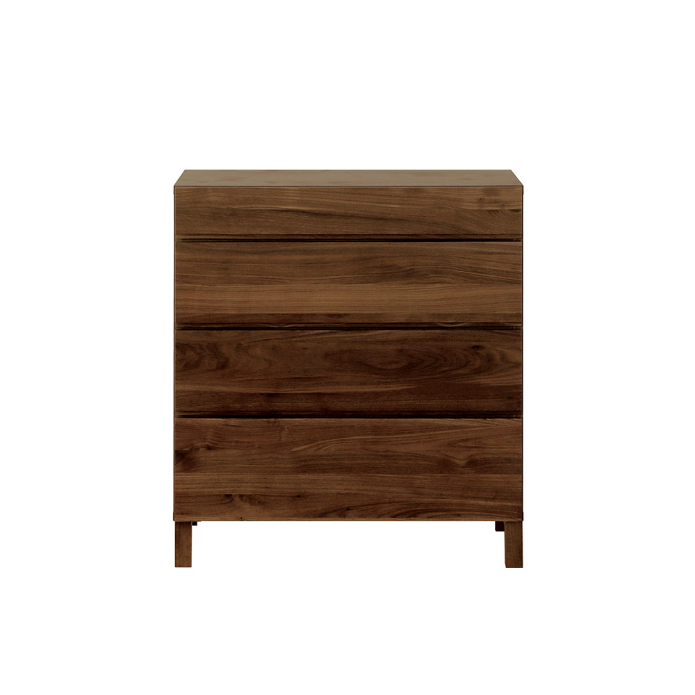 リビングチェスト「レッチェ」幅80cm ウォールナット材