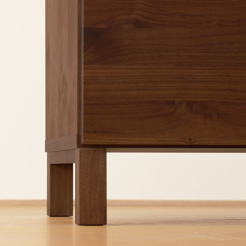 リビングチェスト「レッチェ」幅80cm ウォールナット材