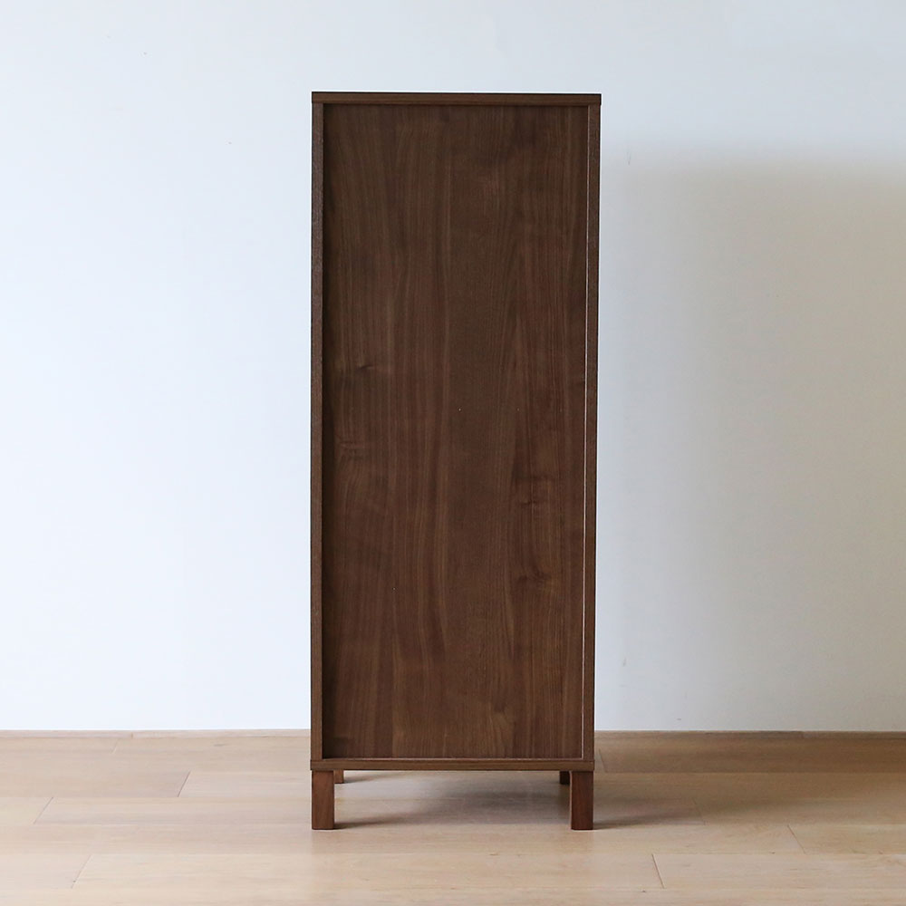 リビングハイチェスト「レッチェ」幅50cm ウォールナット材