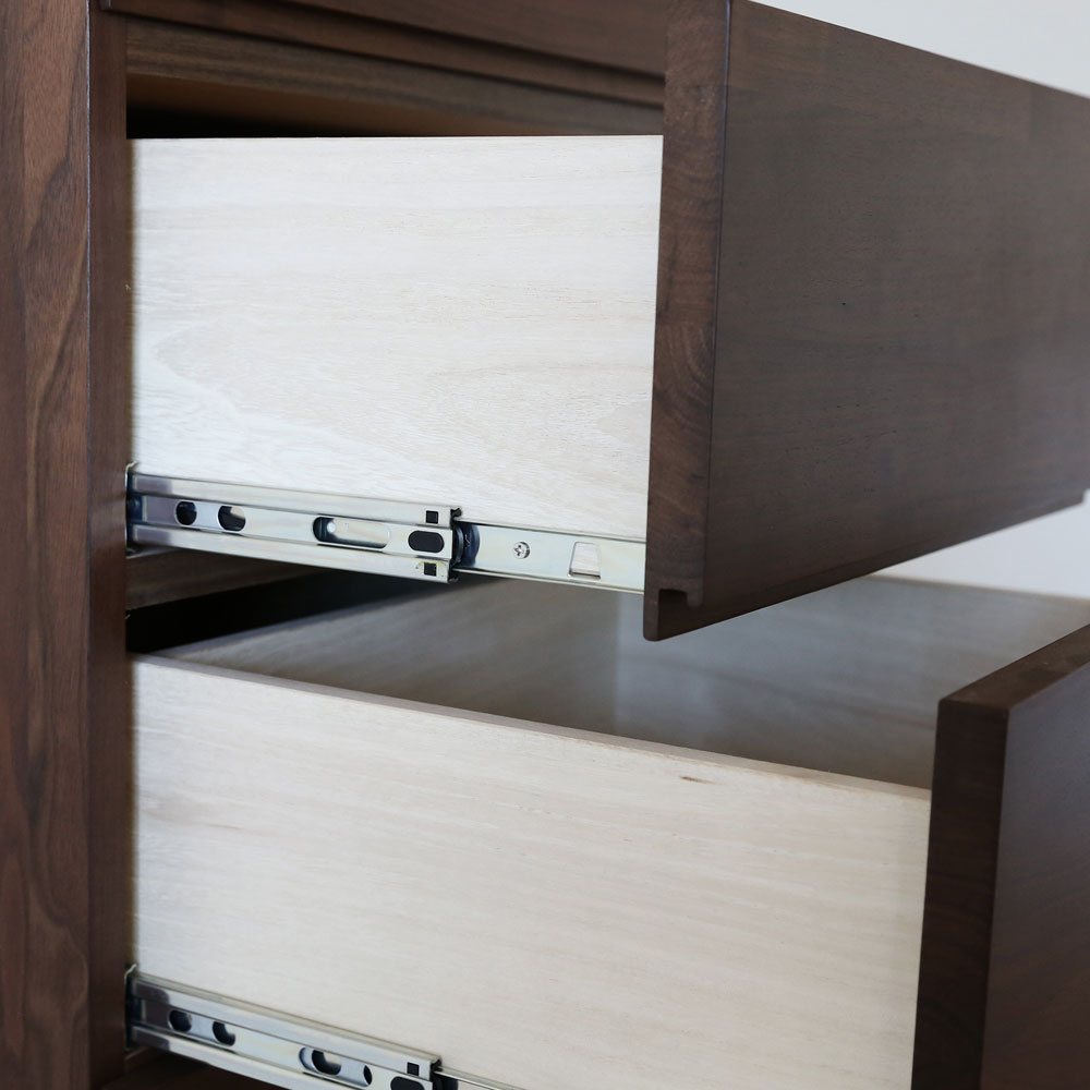 リビングハイチェスト「レッチェ」幅50cm ウォールナット材