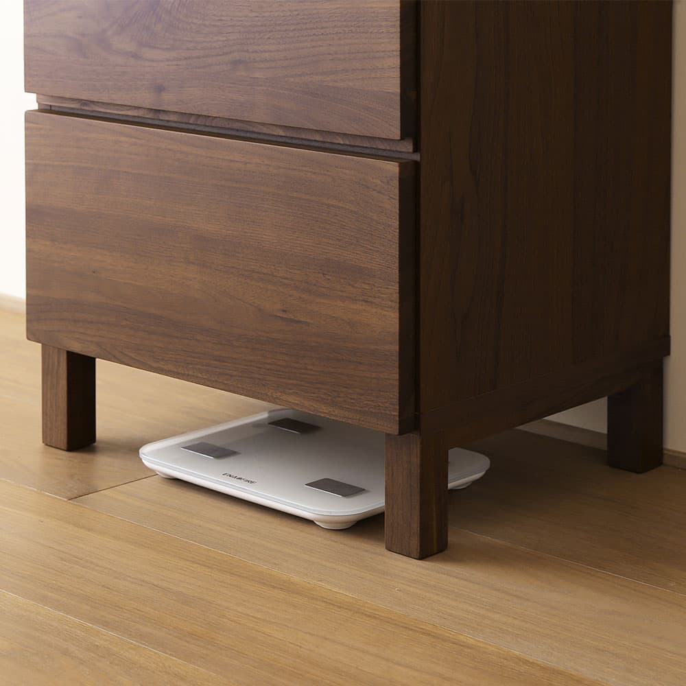 リビングハイチェスト「レッチェ」幅50cm ウォールナット材