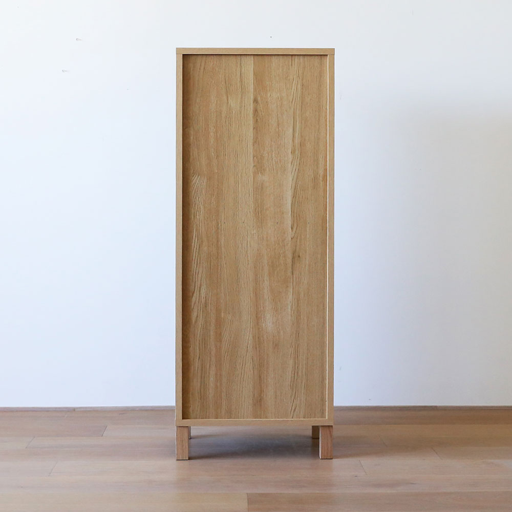 リビングハイチェスト「レッチェ」幅50cm ホワイトオーク材