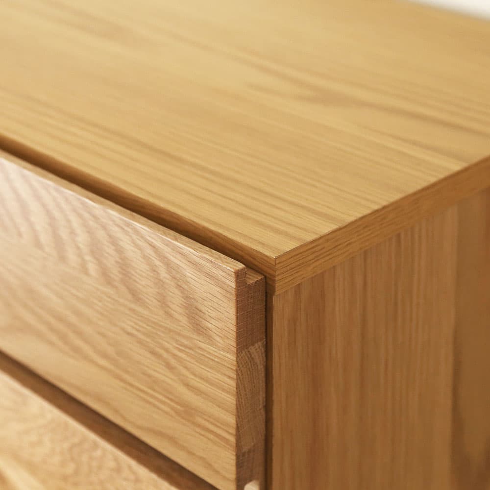 リビングハイチェスト「レッチェ」幅50cm ホワイトオーク材