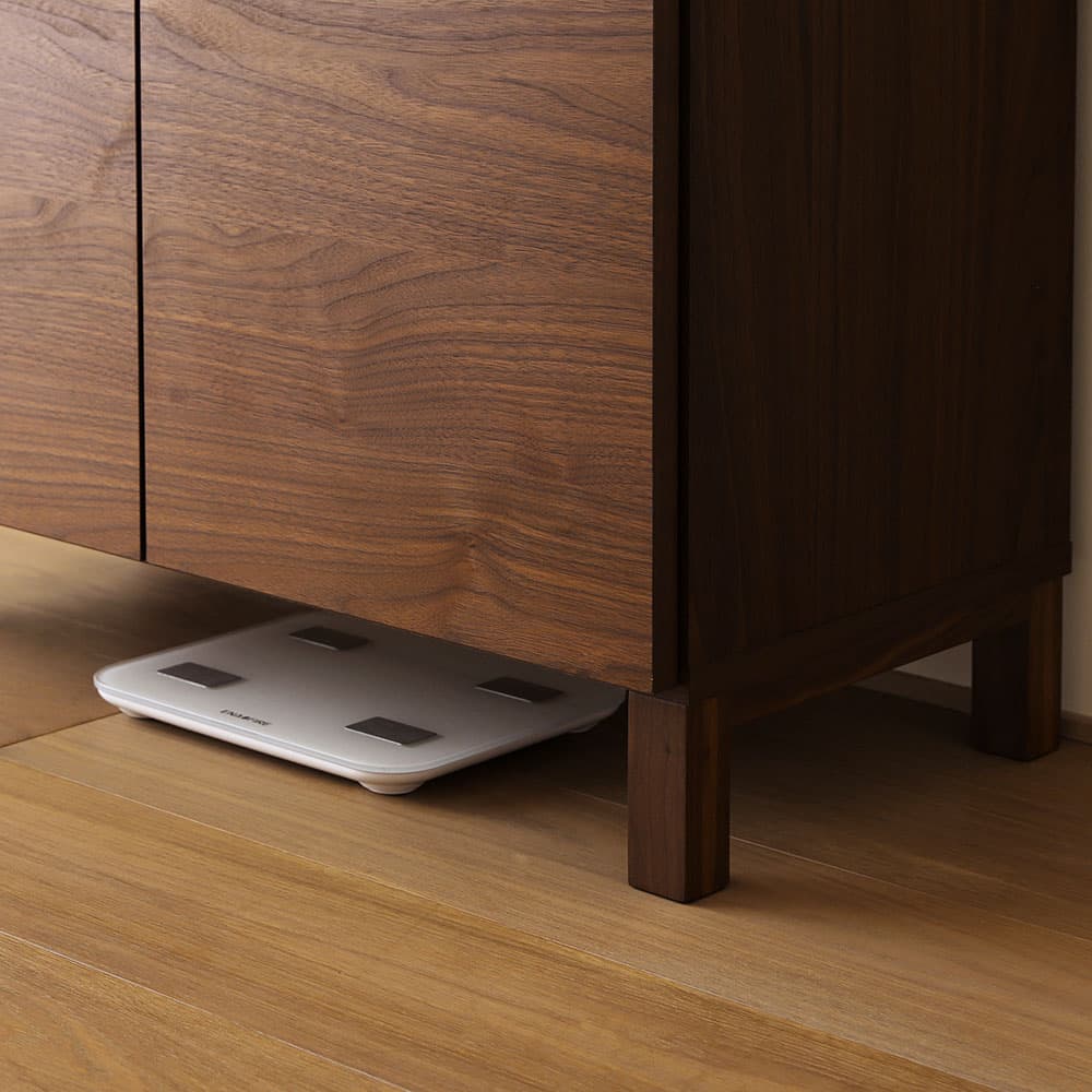 ハイキャビネット「レッチェ」幅80cm ウォールナット材