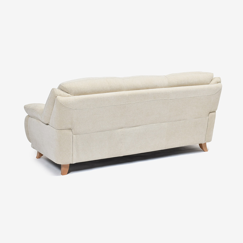 ソファ 3人掛け「オースチンKD」幅207cm 布#NDO 09 ベージュ色 脚全6種類【お手入れキットの特典付き】