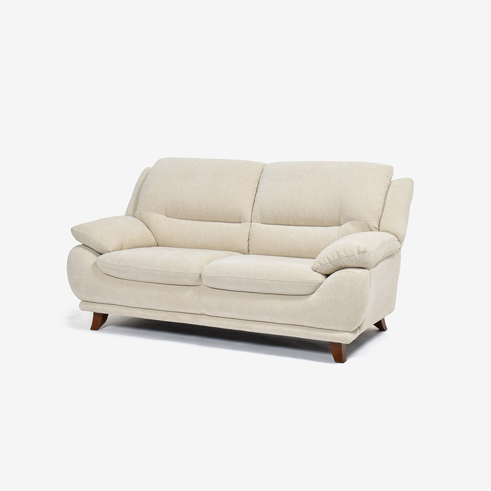 ソファ 2.5人掛け「オースチンKD」幅187cm 布#NDO 09 ベージュ色 脚全6種類【お手入れキットの特典付き】