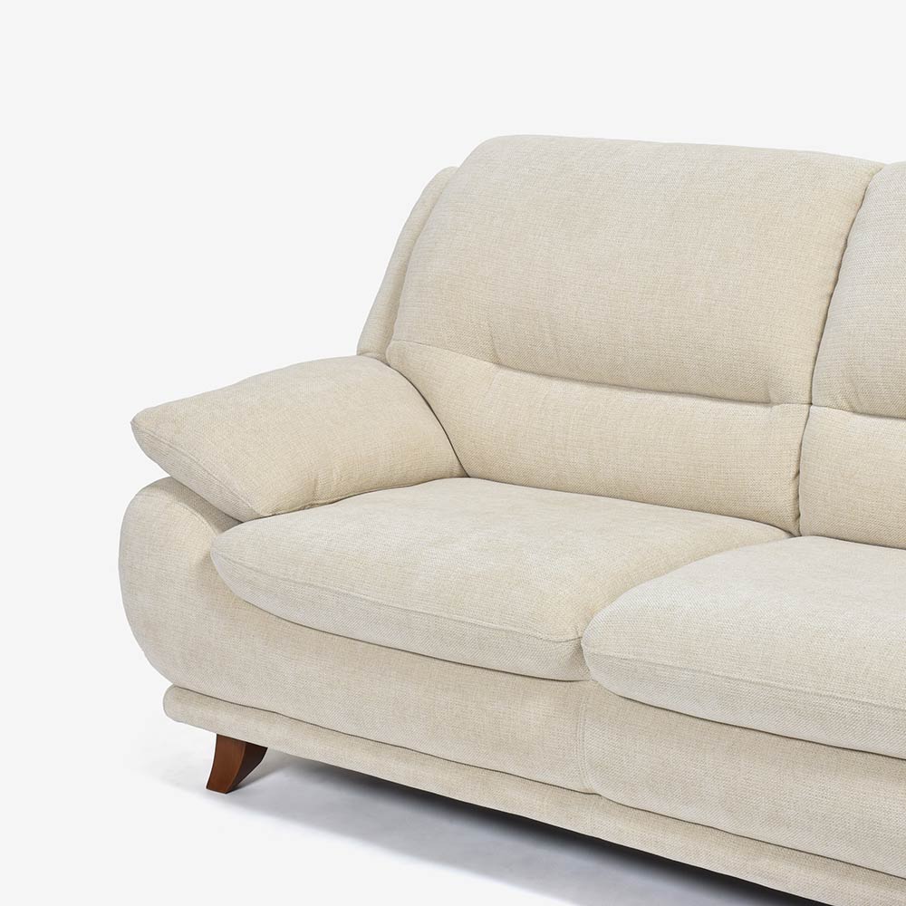 ソファ 2.5人掛け「オースチンKD」幅187cm 布#NDO 09 ベージュ色 脚全6種類【お手入れキットの特典付き】