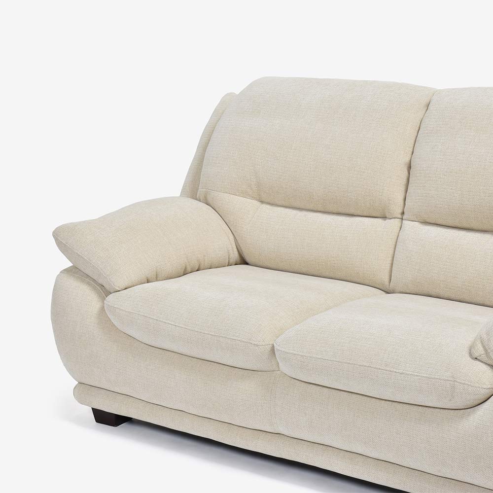 ラブソファ 2人掛け「オースチンKD」幅156cm 布#NDO 09 ベージュ色 脚全6種類【お手入れキットの特典付き】