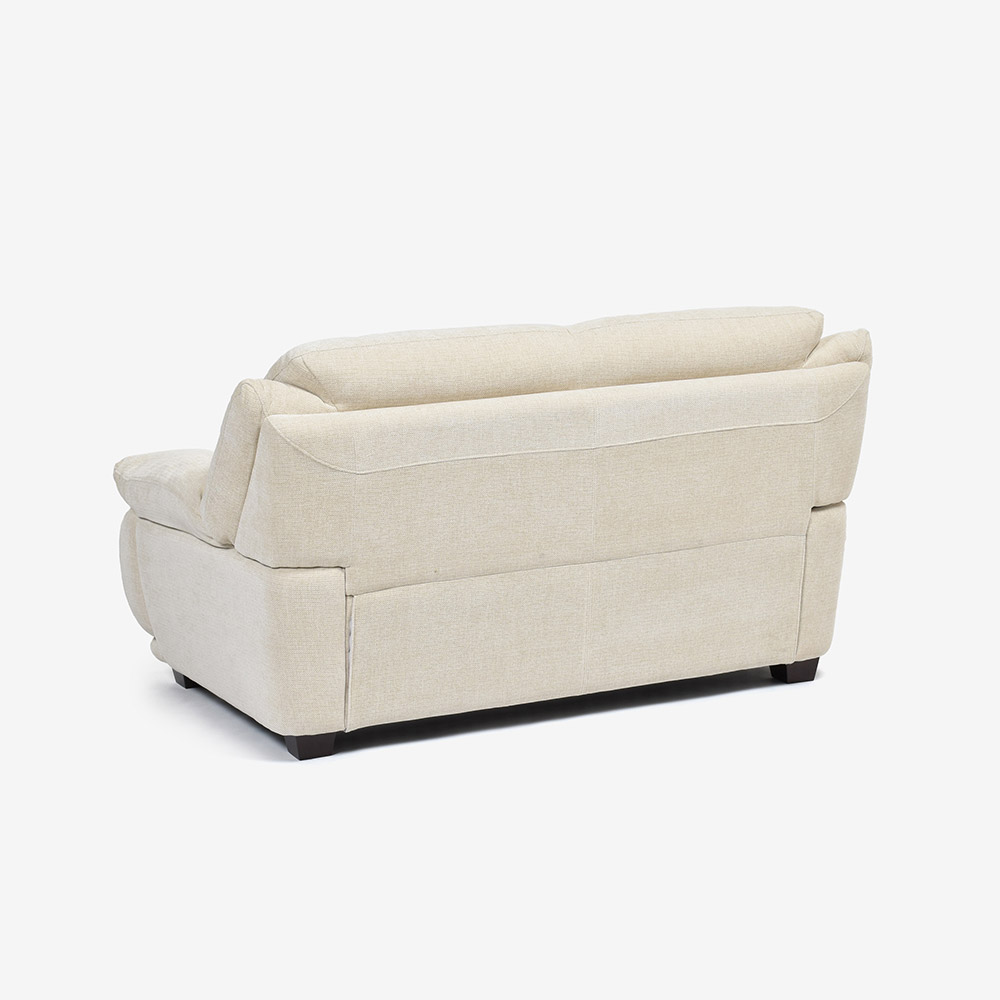 ラブソファ 2人掛け「オースチンKD」幅156cm 布#NDO 09 ベージュ色 脚全6種類【お手入れキットの特典付き】