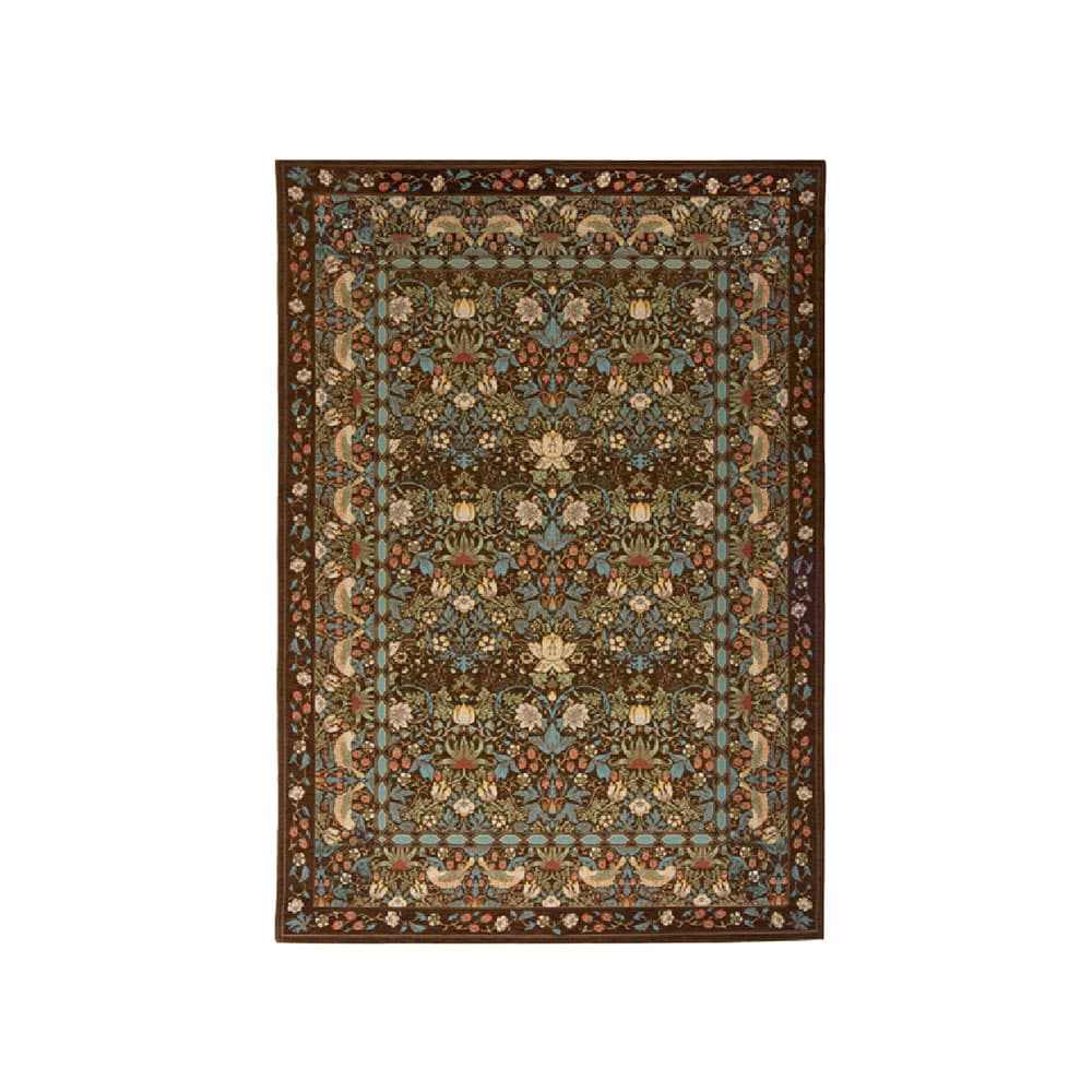 ラグ「いちご泥棒 KF1709」ブラウン 全3サイズ Morris Design Studio(モリス)