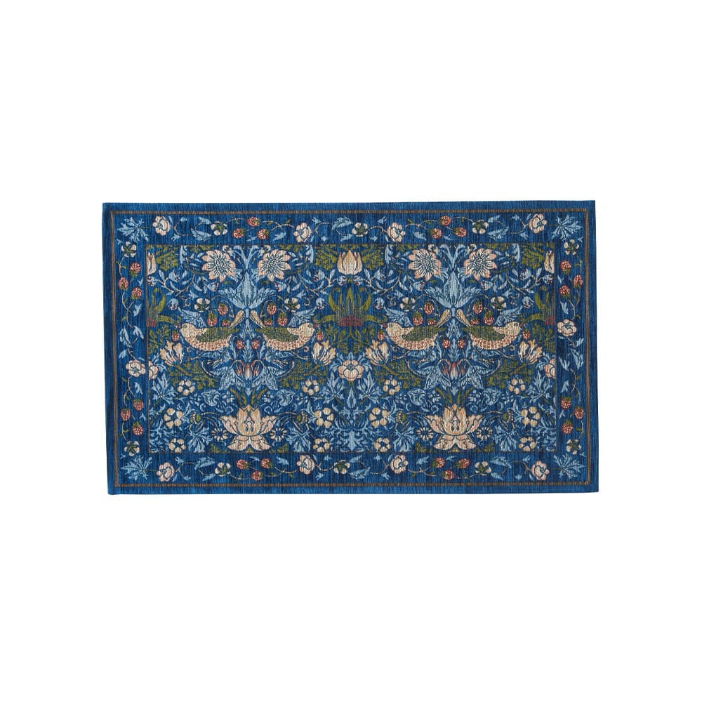 マット「いちご泥棒 FH1709A」ブルー 全3サイズ Morris Design Studio(モリス)