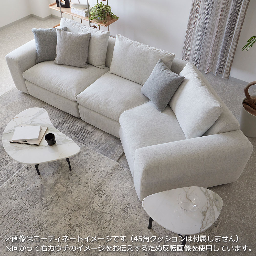 カウチソファ2点セット 向かって右カウチ「フラクセン」 布#3 ハドソンバーチ 【受注生産品】