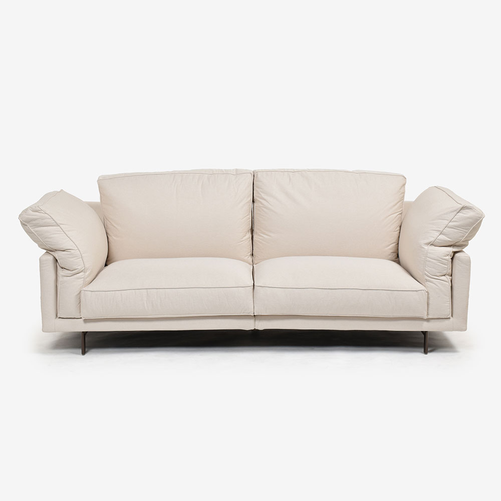 erba（エルバイタリア）ソファ「カモーリ」幅234cm 布アイボリー色 #0ACAPULCO111【お手入れキットの特典付き】