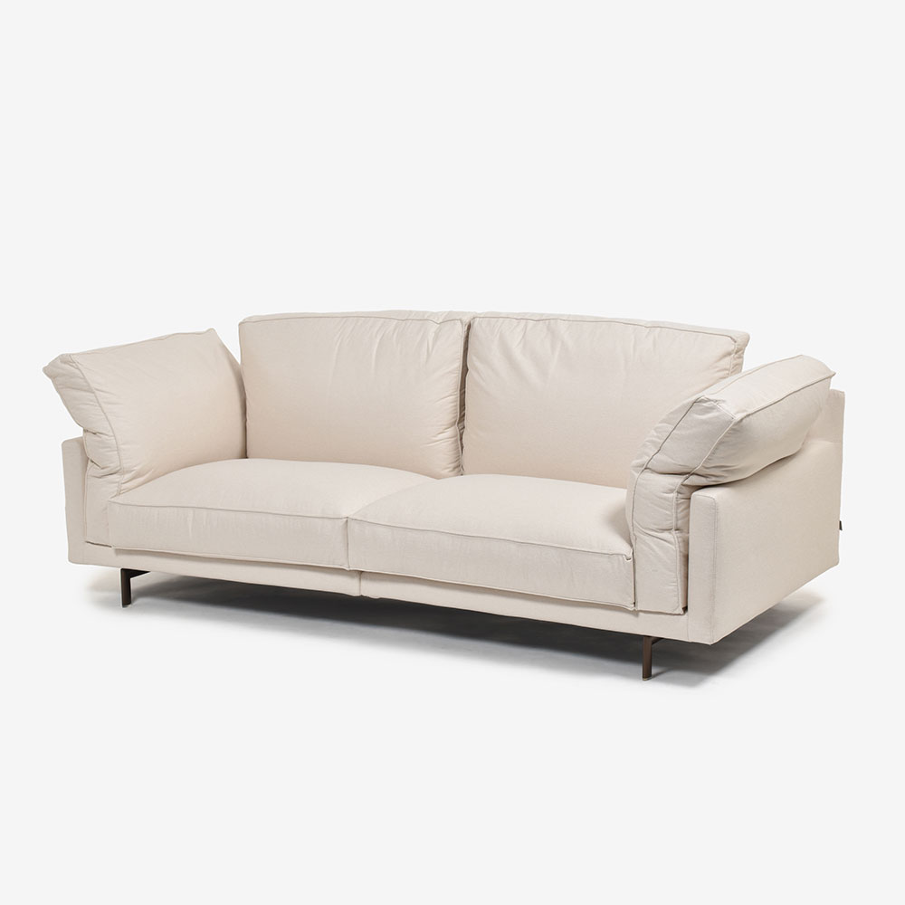 erba（エルバイタリア）ソファ「カモーリ」幅234cm 布アイボリー色 #0ACAPULCO111【お手入れキットの特典付き】