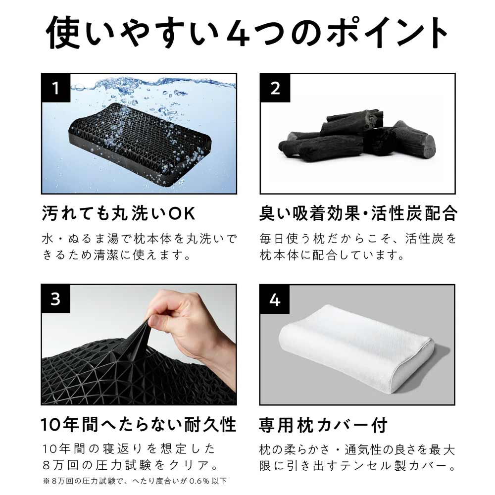 枕「ヒツジのいらない枕 至極 HT-001」専用枕カバー付き