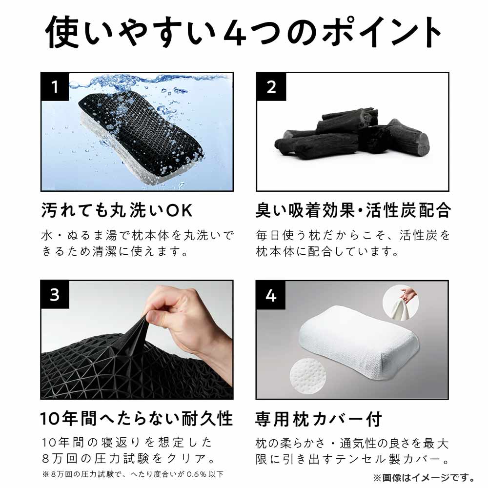 枕「ヒツジのいらない枕 調律 HTC-001」専用枕カバー付き