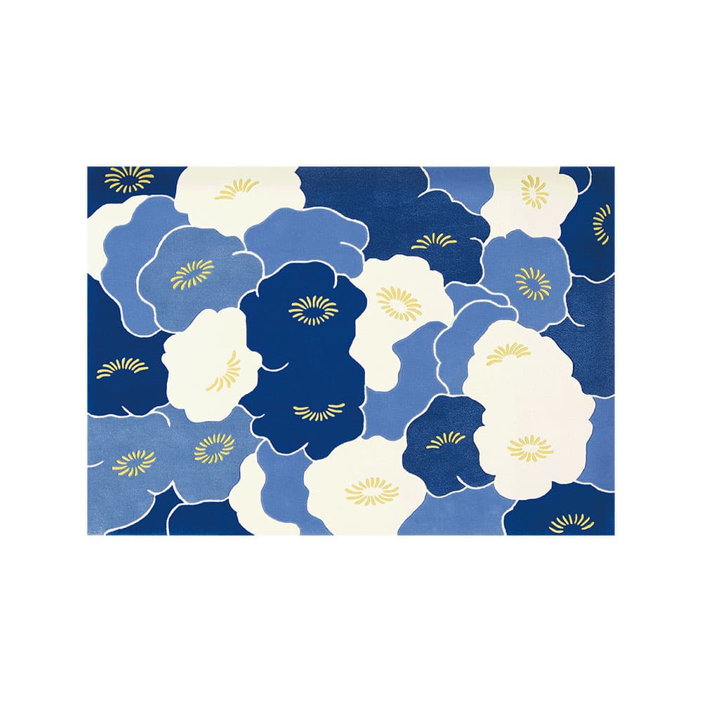 山形緞通 手刺緞通「石楠花」Mサイズ(幅200x長さ140cm) 防炎【受注生産品】