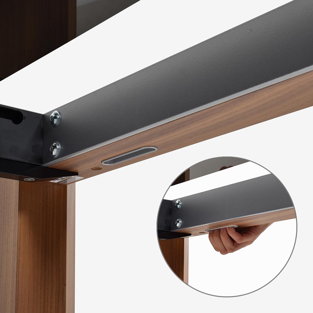 Calligaris（カリガリス）伸長式ダイニングテーブル「Omnia CS4058-R」幅160-220cm 天板セラミック P321グレー/脚部ウォールナット材 P1GW