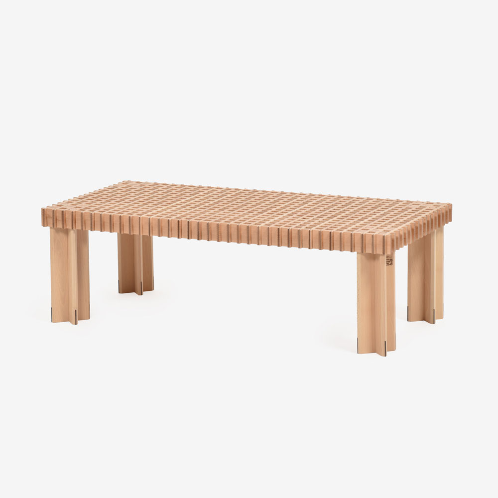 PoltronaFrau（ポルトローナ・フラウ）センターテーブル「キョウト」幅102cm 奥行50cm ビーチ材