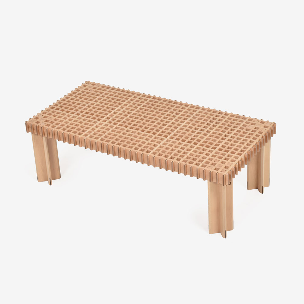 PoltronaFrau（ポルトローナ・フラウ）センターテーブル「キョウト」幅102cm 奥行50cm ビーチ材