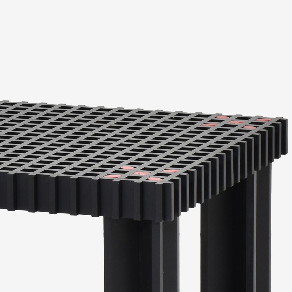 PoltronaFrau（ポルトローナ・フラウ）センターテーブル「キョウト」幅102cm 奥行50cm ビーチ材 ブラック色