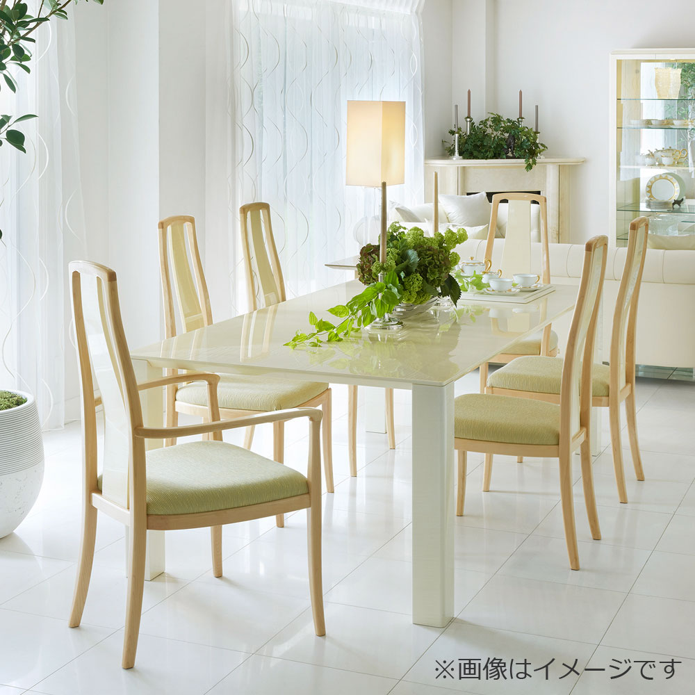 ダイニングテーブル 「マリーンNO.5」ホワイトシカモア材【受注生産品】