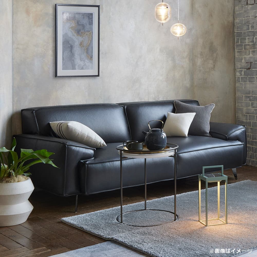 Calligaris（カリガリス）サイドテーブル 「Atollo CS/5098-P」丸42.5cm 天板セラミック ホワイトマーブル色