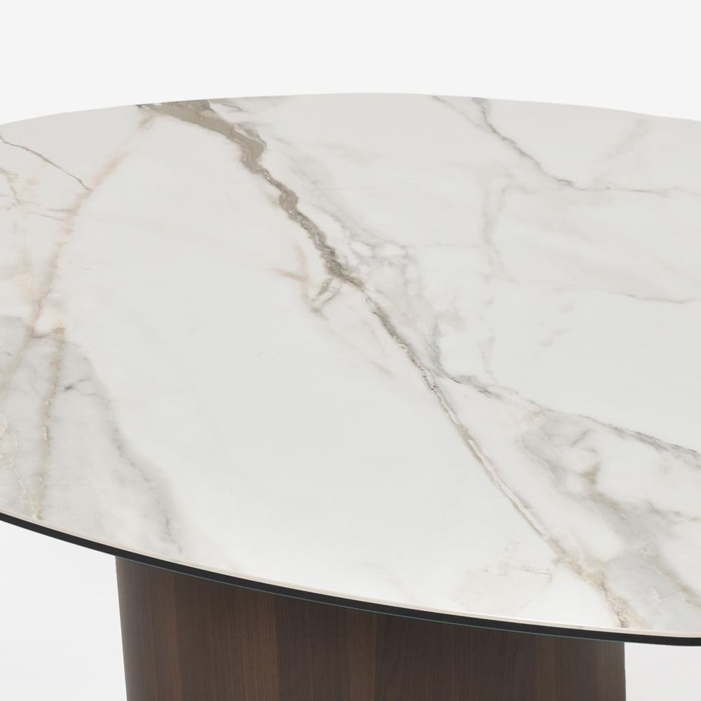 Calligaris（カリガリス）センターテーブル「Mushroom CS/5140-B」幅110cm 天板セラミック カラカッタ