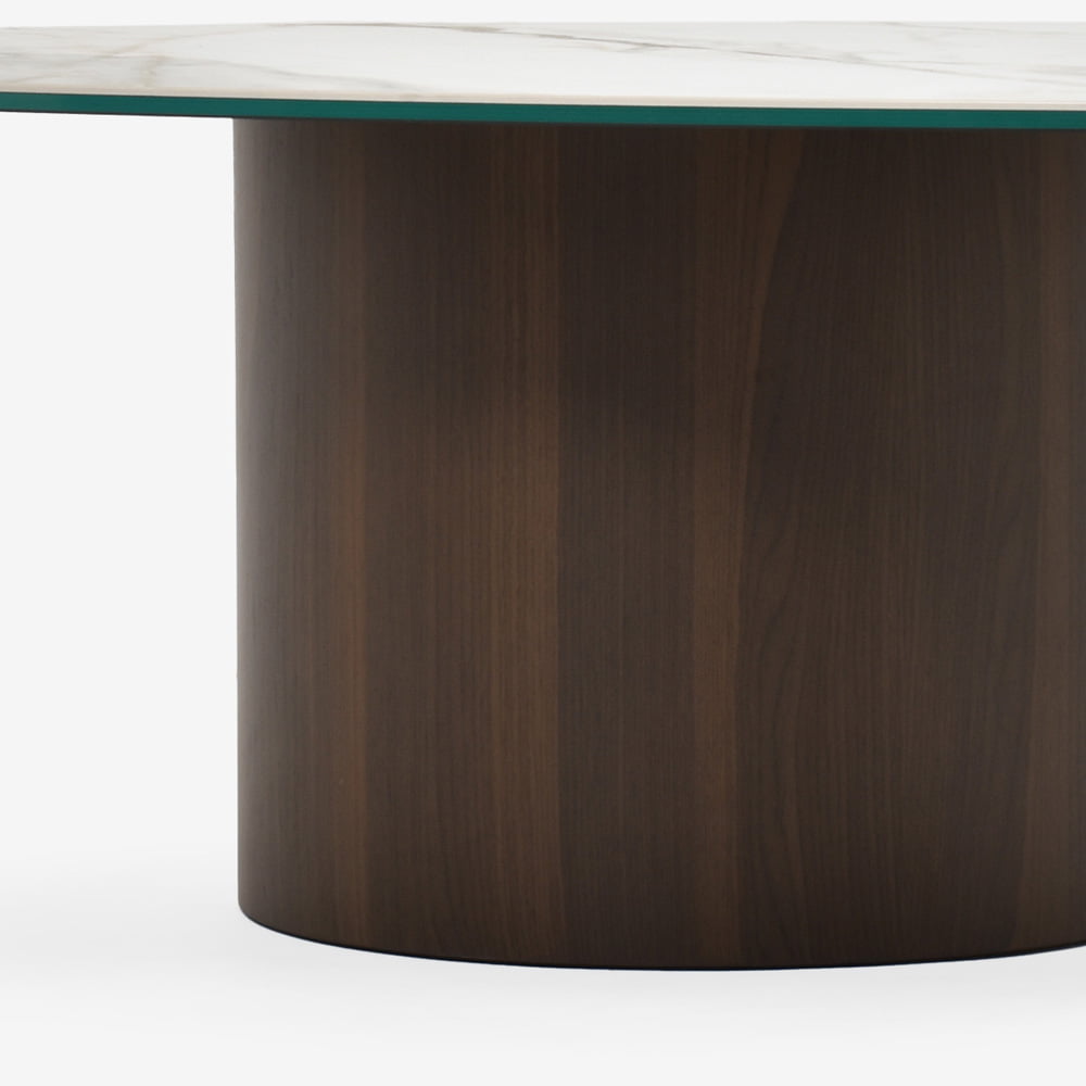 Calligaris（カリガリス）センターテーブル「Mushroom CS/5140-B」幅110cm 天板セラミック カラカッタ