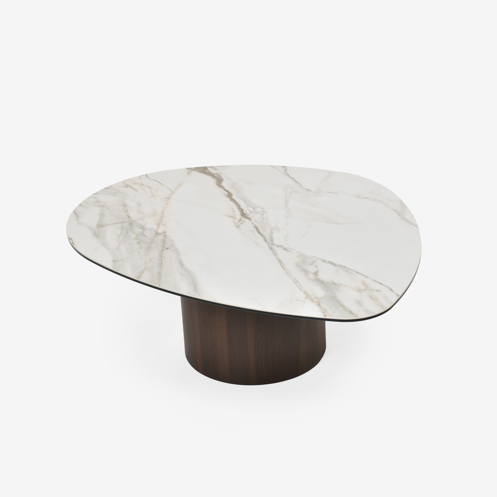 Calligaris（カリガリス）センターテーブル「Mushroom CS/5140-B」幅110cm 天板セラミック カラカッタ