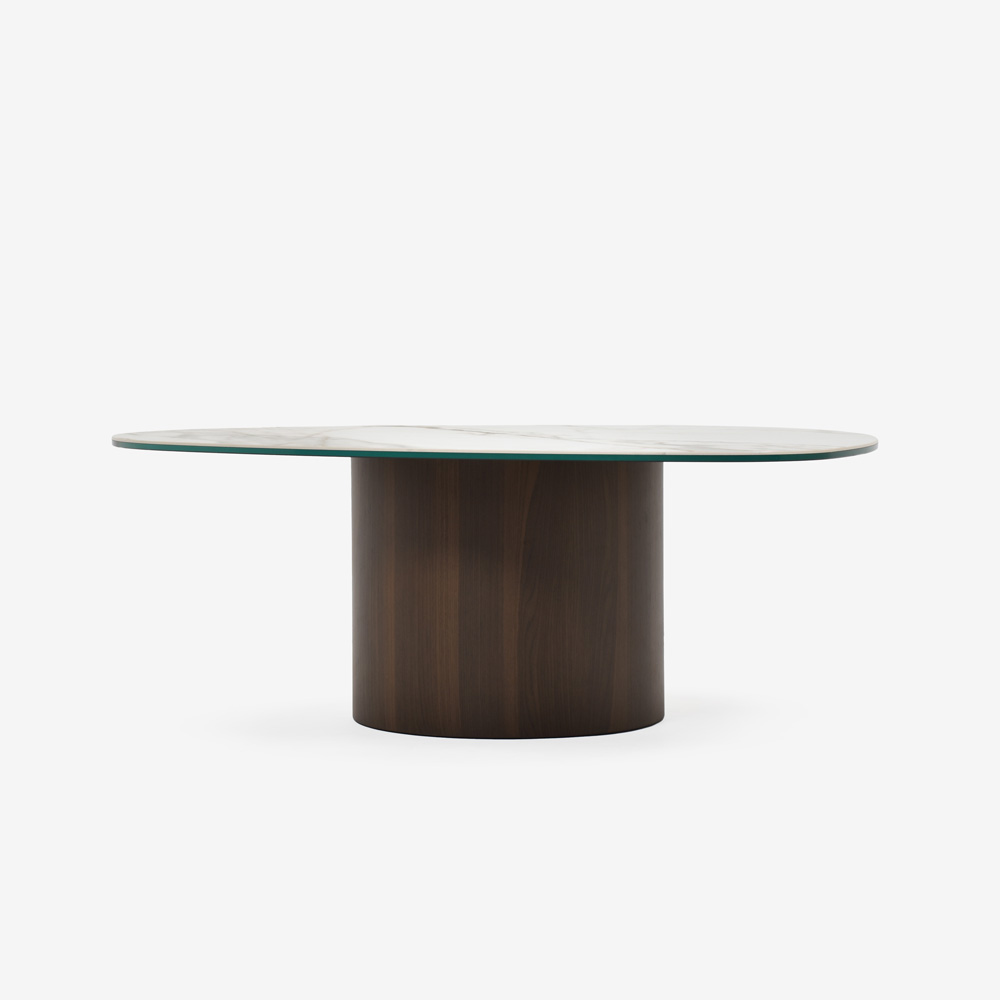 Calligaris（カリガリス）センターテーブル「Mushroom CS/5140-B」幅110cm 天板セラミック カラカッタ