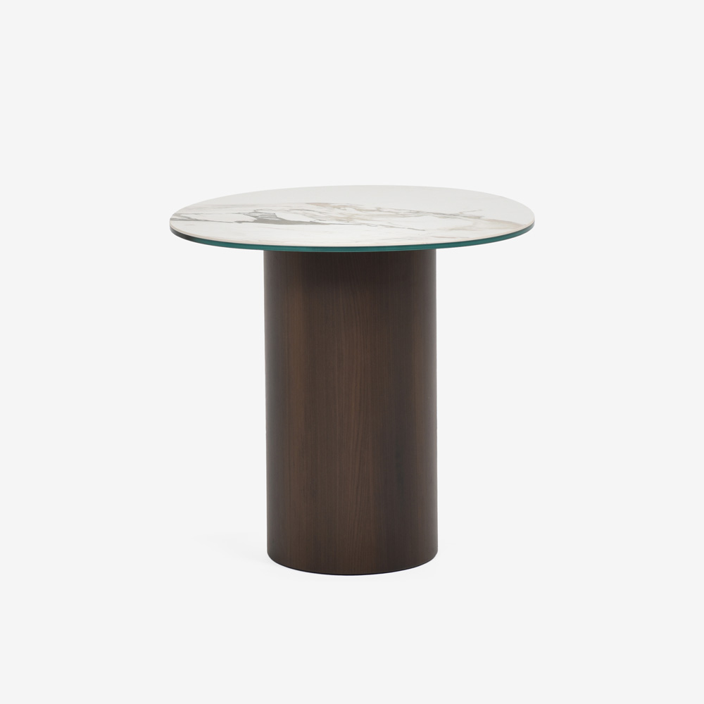 Calligaris（カリガリス）サイドテーブル 「Mushroom CS/5140-A」幅52.5cm 天板セラミック カラカッタ