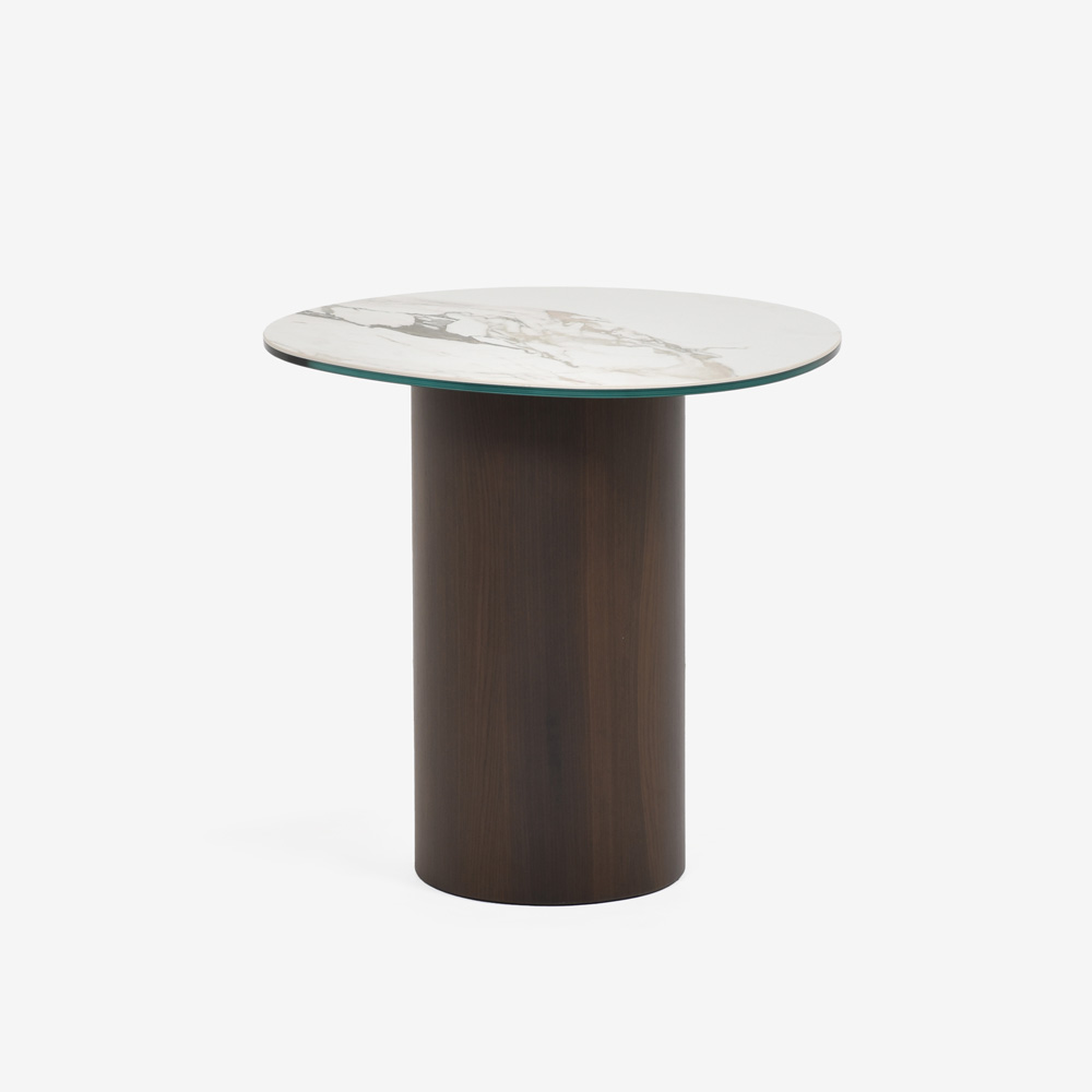 Calligaris（カリガリス）サイドテーブル 「Mushroom CS/5140-A」幅52.5cm 天板セラミック カラカッタ