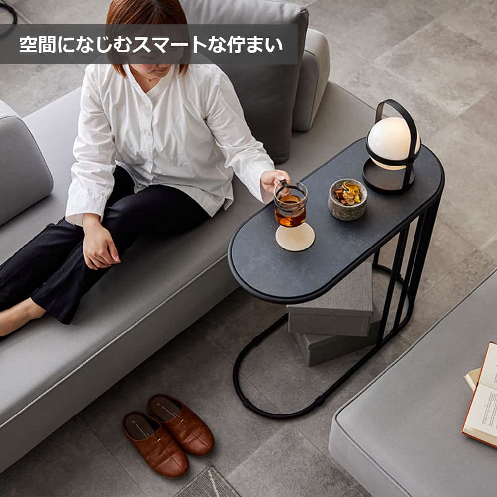 サイドテーブル「MST-252」幅70cm 天板メラミン化粧板