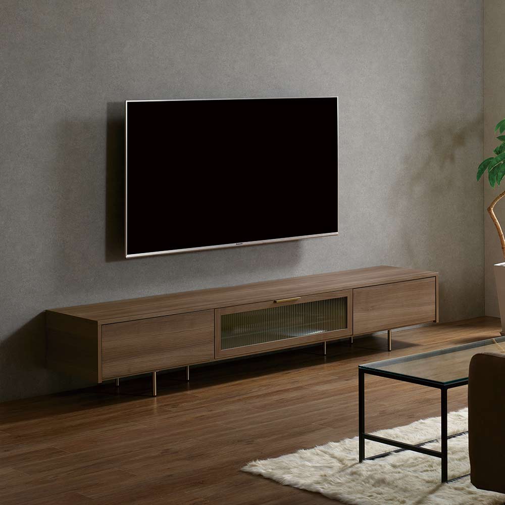 Pamouna（パモウナ）テレビボード「NW-210V」幅210cm 全4色【オンラインショップ限定品】