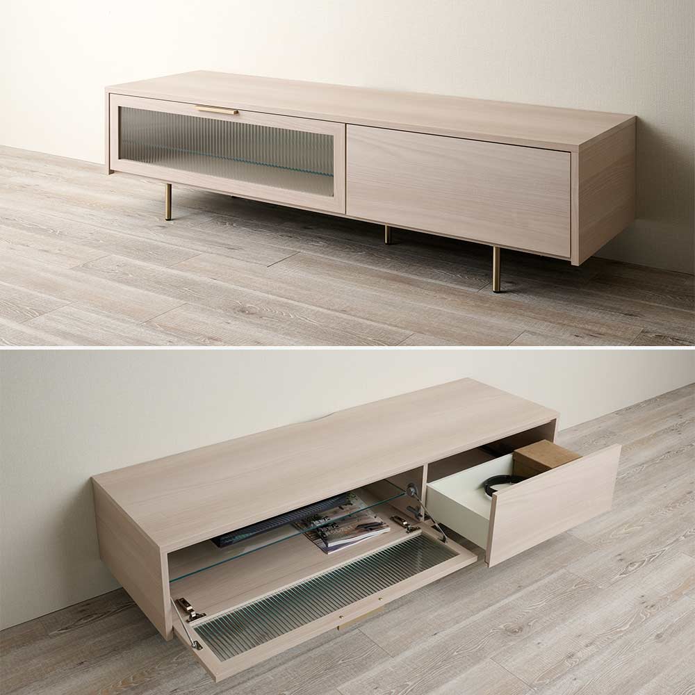 Pamouna（パモウナ）テレビボード「NW-150V」幅150cm 全4色【オンラインショップ限定品】