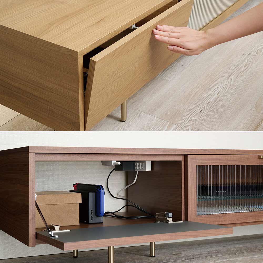 Pamouna（パモウナ）テレビボード「NW-210V」幅210cm 全4色【オンラインショップ限定品】