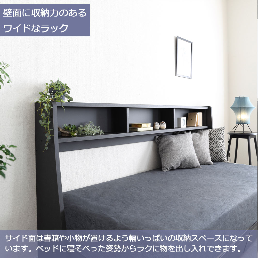 デイベッド「THERASIA -テラシア- 」シングルサイズ BK(ブラック)色 ※マットレス別売【オンラインショップ限定品】