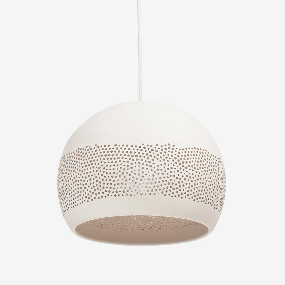 ペンダント「POT-SPONGE RO30WH」直径28cm ランプ別売