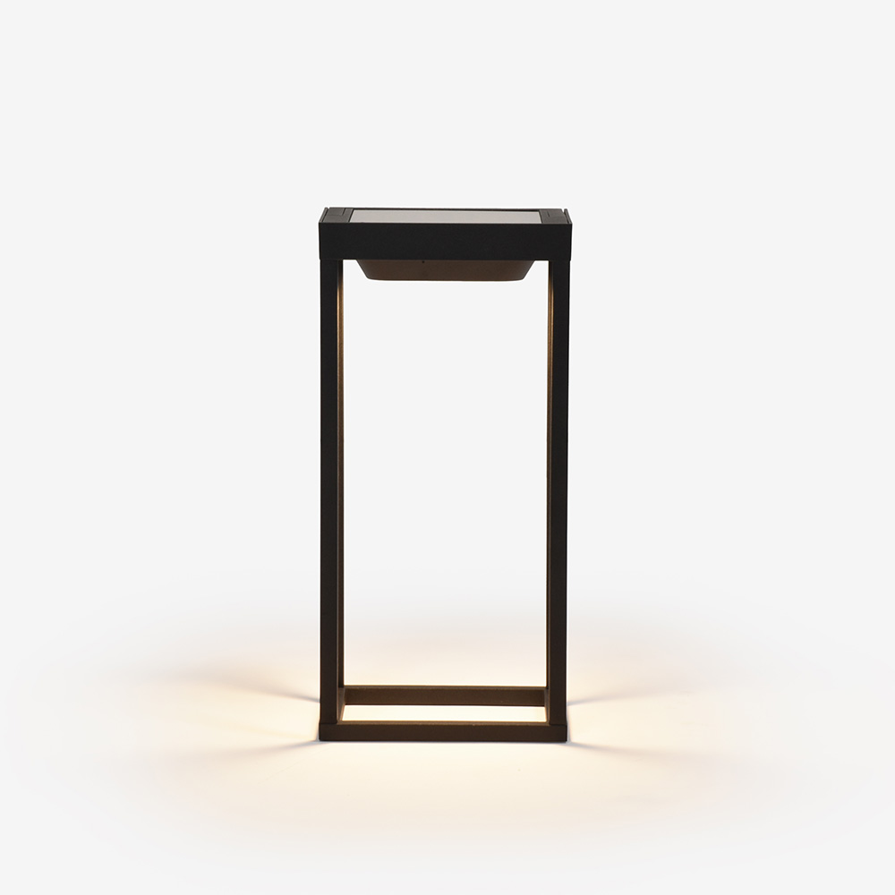 テーブルスタンド「ZAF-Home Solar2-315BK」ポータブルLEDスタンド ソーラー/USB充電式【次回入荷未定】