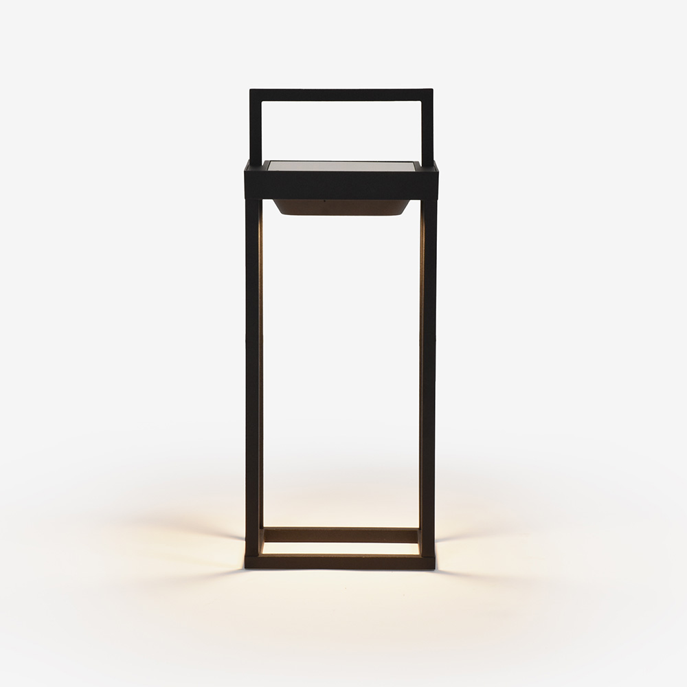 テーブルスタンド「ZAF-Home Solar2-315BK」ポータブルLEDスタンド ソーラー/USB充電式【次回入荷未定】