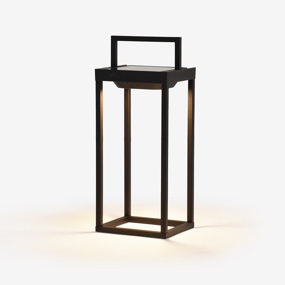 テーブルスタンド「ZAF-Home Solar2-315BK」ポータブルLEDスタンド ソーラー/USB充電式【次回入荷未定】